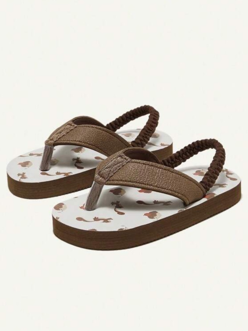 Toddler Boy Brown Flip-Flop Sandals - 5.5 - Picture 4 of 8